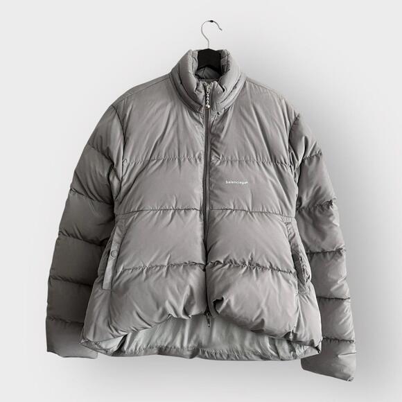 Balenciaga Curve Logo Puffer Jacket (M)